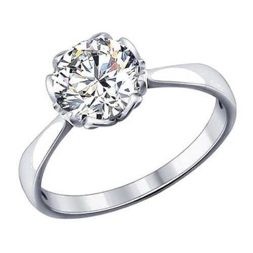 Кольцо женское SOKOLOV из серебра со Swarovski Zirconia 89010034 р.17.5 в Коламбия