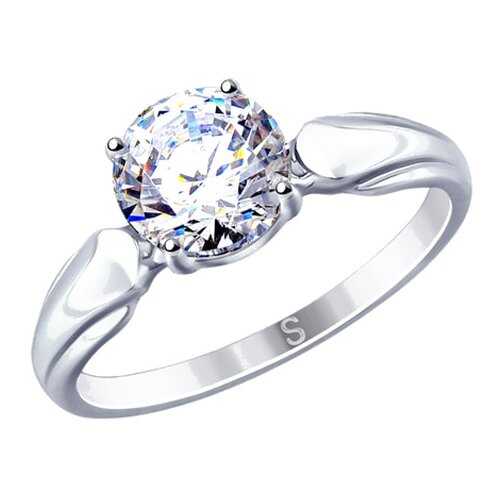 Кольцо женское SOKOLOV из серебра со Swarovski Zirconia 89010113 р.19 в Коламбия