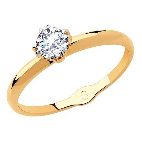 Кольцо женское SOKOLOV из золота со Swarovski Zirconia 81010435 р.18.5 в Коламбия