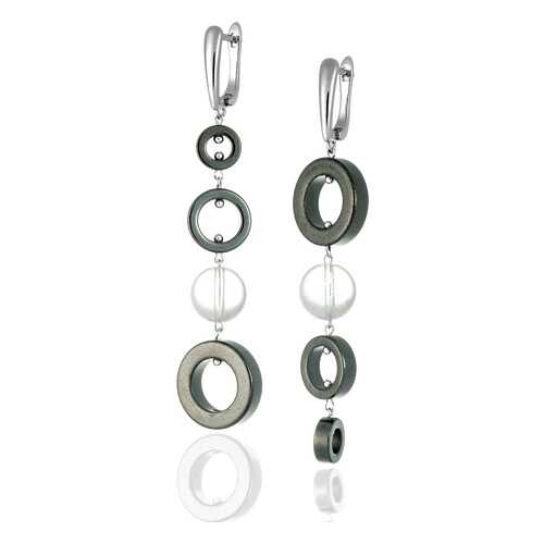 Серьги Lattrice, вставка гематит, артикул 54666030 в Коламбия