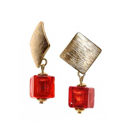 Серьги Perla Metallo Rombo 09030616 красные в Коламбия