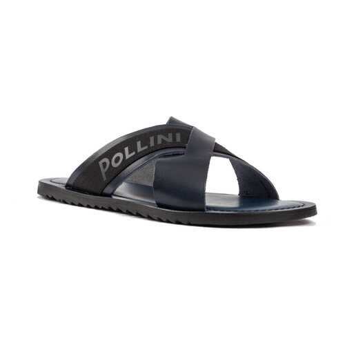 Шлепанцы мужские Pollini SB28021GOAUK0753 синие 42 RU в Коламбия