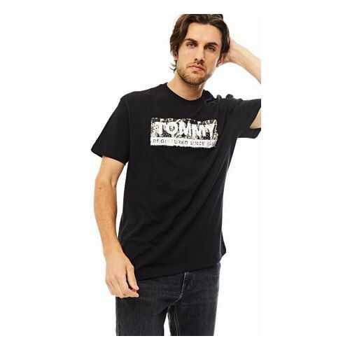 Футболка мужская Tommy Jeans DM0DM08671 BDS черная M в Коламбия