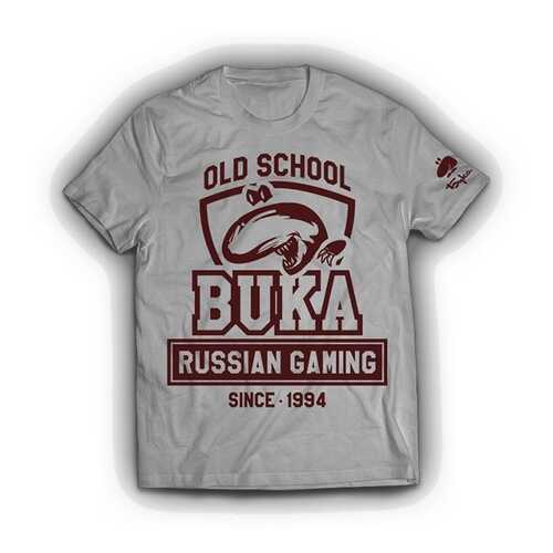 Футболка унисекс BUKA OLD SCHOOL серая 2XL в Коламбия