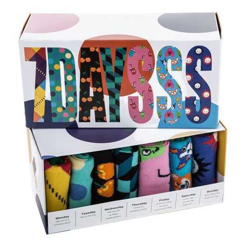 Набор носков мужских Happy Socks XSNI15 голубых 36-40 EU в Коламбия