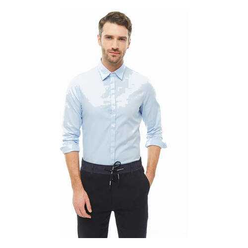 Рубашка мужская Armani Exchange 8NZCBG Z8ANZ 0536 синяя M в Коламбия
