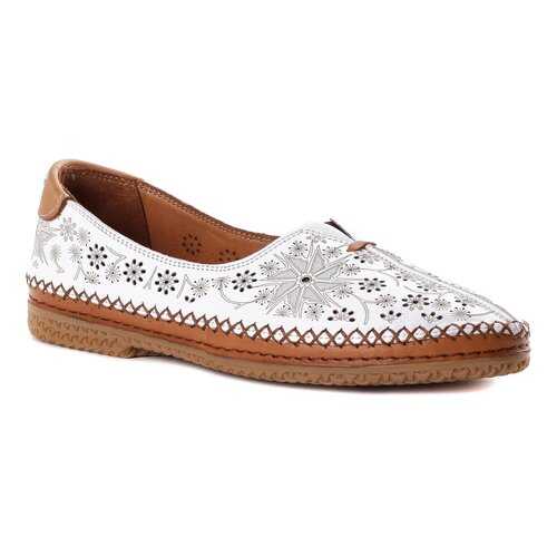 Мокасины женские Shoes Market 997-705-1 белые 39 RU в Коламбия