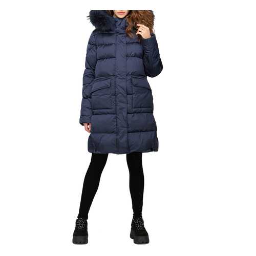 Пуховик-пальто женский Volcante VMF 190119 - DARK NAVY синий 42 RU в Коламбия