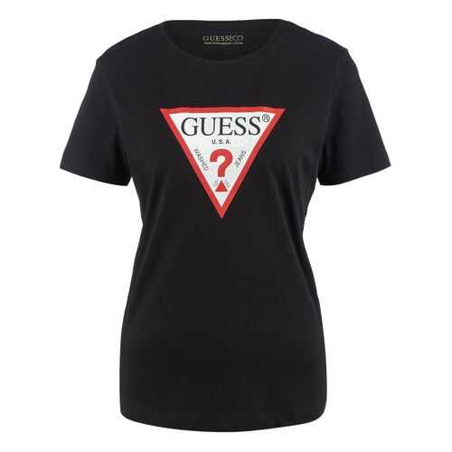 Футболка женская Guess W0YI57-K8HM0 черная XS в Коламбия