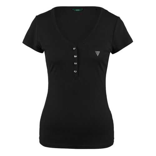 Футболка женская Guess W0YP76-K9VM0 черная XS в Коламбия