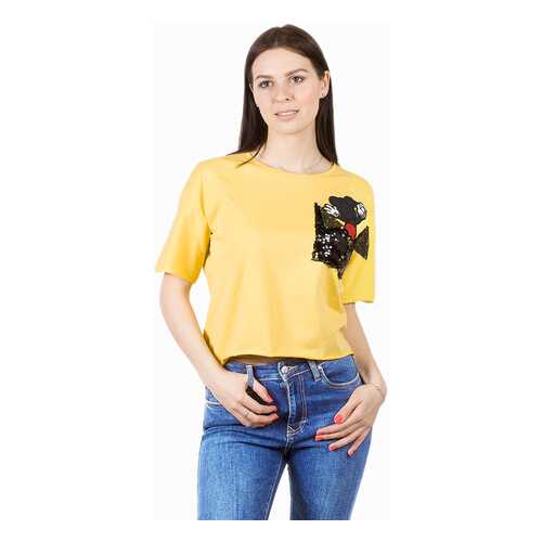 Футболка женская LSK GD61000007 желтая one size в Коламбия