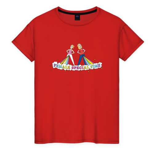 Футболка женская ВсеМайки 2461233 красная XL в Коламбия