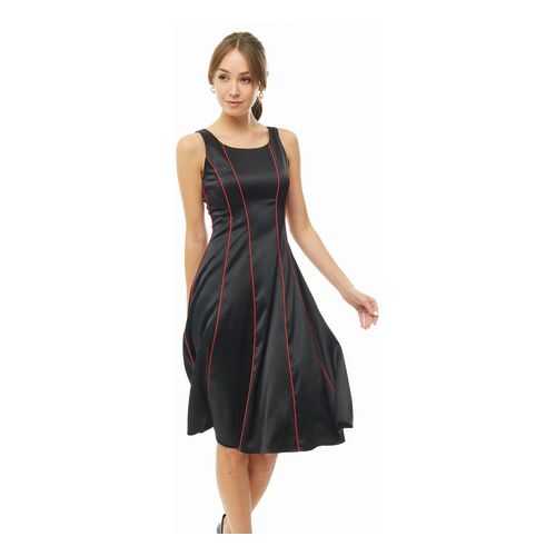 Платье женское D&M by 1001DRESS DM01743BK черное XL в Коламбия
